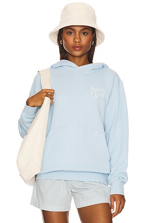 Museum of Peace and Quiet Warped Hoodie in Baby Blue