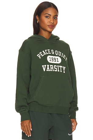 Museum of Peace and Quiet Varsity Hoodie in Green