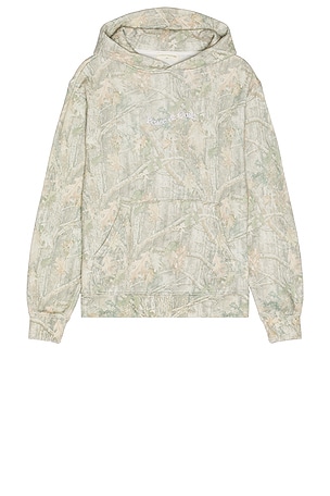 Wordmark Camo Distressed Hoodie Museum of Peace and Quiet