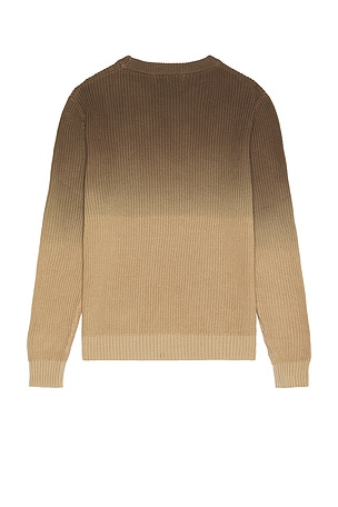 Museum of Peace and Quiet Wordmark Knit Sweater in Brown. Size XS. Also