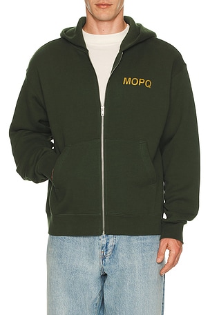 Museum of Peace and Quiet Castelli Zip-Up Hoodie in Green. Size XS. Also