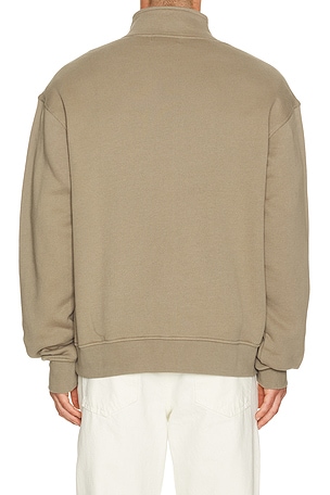 Museum of Peace and Quiet Signature Quarter Zip in Brown. Size XS. Also