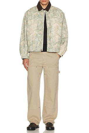 Museum of Peace and Quiet Utility Canvas Work Jacket in Grey. Size XS. Also