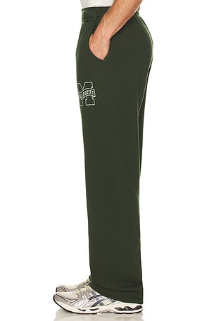 Museum of Peace and Quiet Banner Sweatpants in Green. Size XS. Also