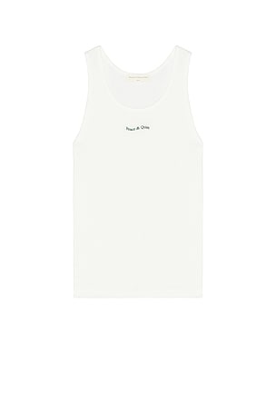 Wordmark Ribbed Tank Top Museum of Peace and Quiet