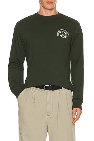 Museum of Peace and Quiet Spiritual Experience Long Sleeve T-Shirt in Green