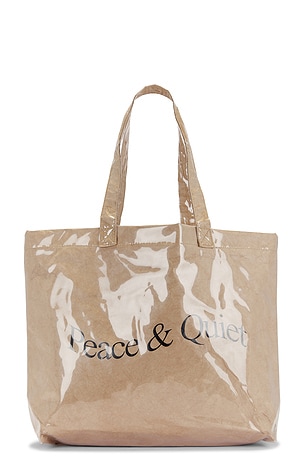 Wordmark Pvc Kraft Tote Bag Museum of Peace and Quiet