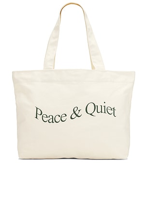 Wordmark Pigment Dyed Tote Bag Museum of Peace and Quiet