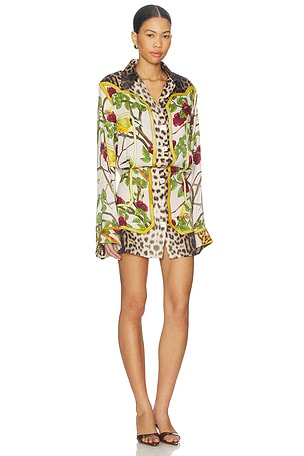 Muma World Ispahan Tailored Shirt Dress in Ivory. Size XS. Also