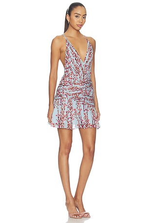 Muma World Sukara Ana Mini Dress in Blue