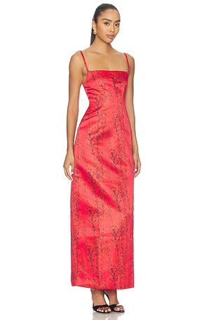 Muma World Aka Sukara Stellio Maxi Dress in Red