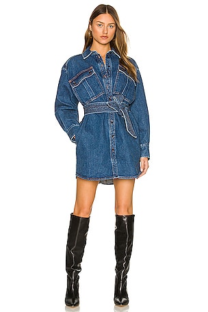 Marissa Webb Skylar Denim Tunic Dress in Indigo Rinse Wash | REVOLVE