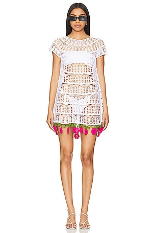 X Revolve Crochet Mini Dress My Beachy Side