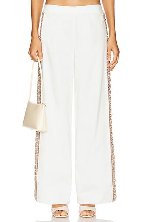 My Beachy Side Coconut Wide Leg Pants in White
