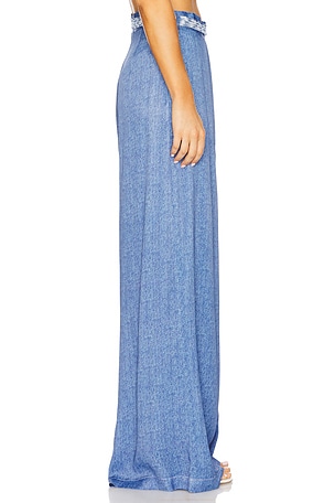 My Beachy Side Aurelia Wide Leg Pants in Blue