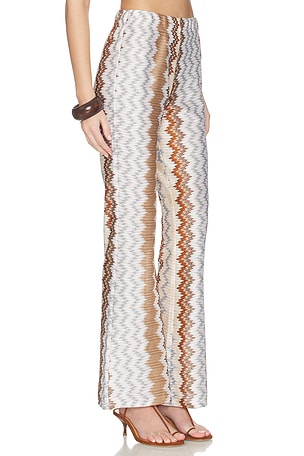 My Beachy Side Vina Pants in Brown,White