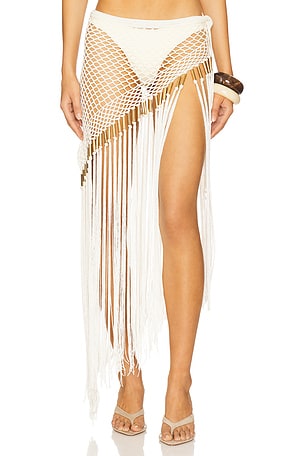 Aria Hand Crochet Fringe Skirt My Beachy Side