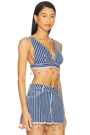 My Beachy Side Raven Bralette in Blue