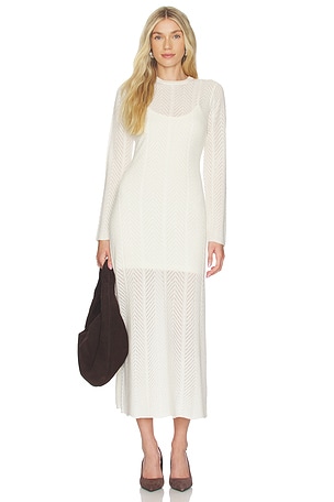 Cashmino Lace Pointelle Dress NAADAM