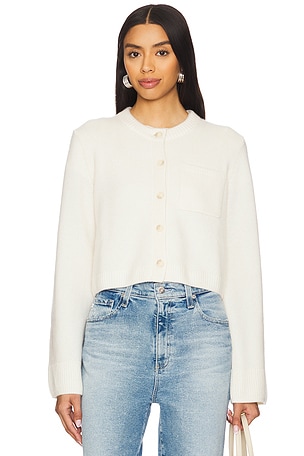 NAADAM Utility Cardigan in White
