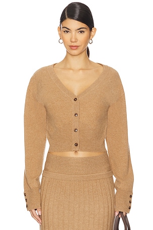 Cashmere Cinched Waist Cardigan NAADAM