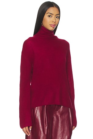 NAADAM Cloud Cashmere Turtleneck in Burgundy