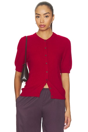 Atelier Costal Cashmere Short Sleeve Cardigan NAADAM