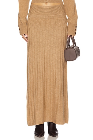 Premium Cashmino Ribbed Skirt NAADAM