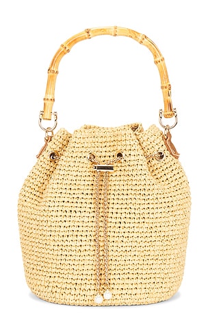 Nikki Beach Valencia Bucket Bag in Beige