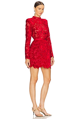 Nadine Merabi Lydia Mini Dress in Red