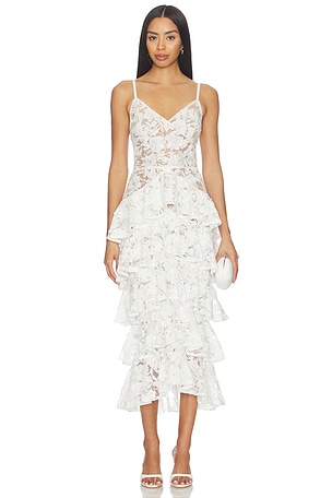 Saffron White Dress Nadine Merabi