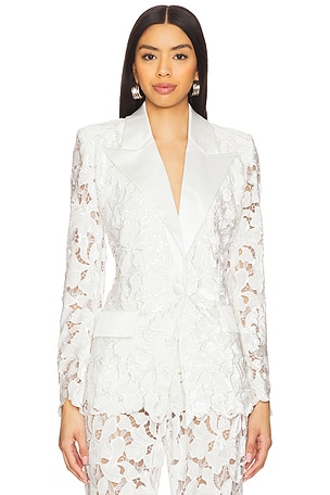 Velvet Lace Blazer Nadine Merabi