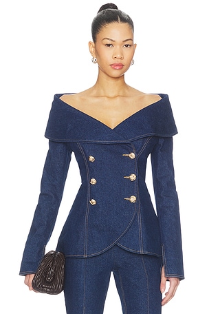 Jordan Denim Top Nadine Merabi