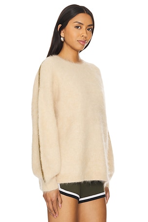 Nagnata Brushed Alpaca Sweater in Tan