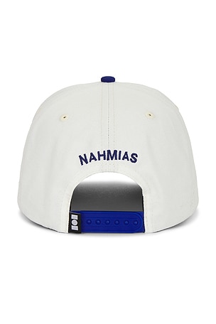 Nahmias Players Hat in White,Royal