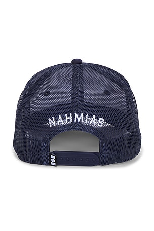 Nahmias Friendship Trucker Hat in Navy,White