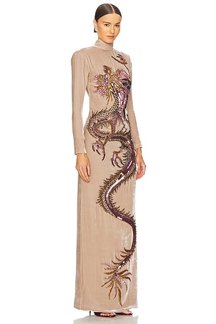 The New Arrivals by Ilkyaz Ozel Donyale Gown in Nude