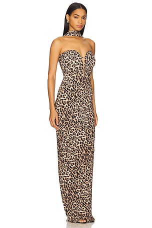 The New Arrivals by Ilkyaz Ozel Africa Dress in Brown