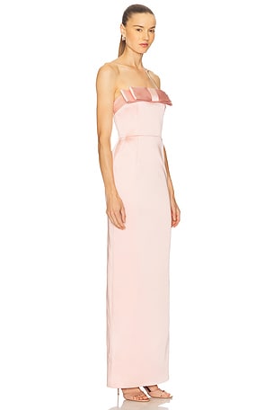 The New Arrivals by Ilkyaz Ozel Sisu Maxi Dress in Rose