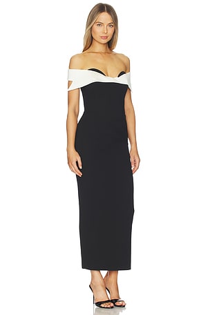 The New Arrivals by Ilkyaz Ozel Jacqueline Dress in Black,White