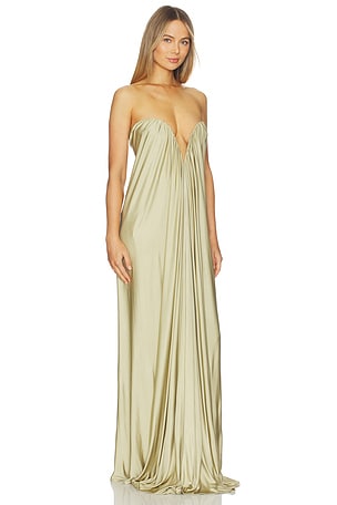 The New Arrivals by Ilkyaz Ozel Olivienne Dress in Neutral