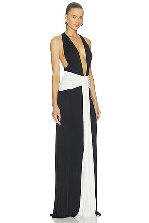 The New Arrivals by Ilkyaz Ozel Siwa Dress in Black & White