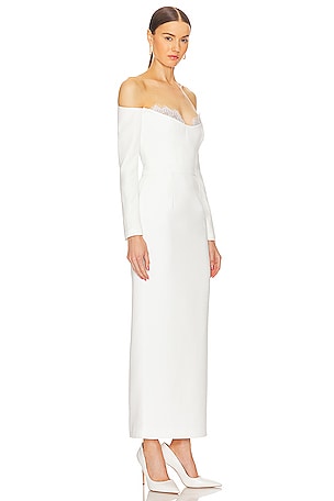 The New Arrivals by Ilkyaz Ozel Farah Dress in White. Size 36/S. Also
