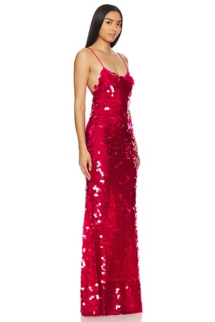 The New Arrivals by Ilkyaz Ozel Gwyneth Dress in Fuchsia