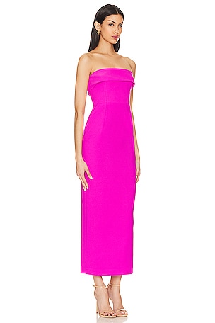 The New Arrivals by Ilkyaz Ozel Rhea Dress in Fuchsia