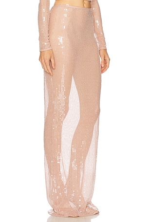 The New Arrivals by Ilkyaz Ozel Zada Skirt in Rose