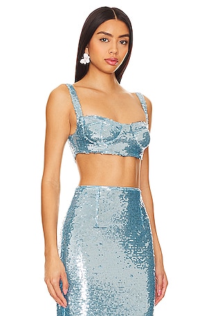 The New Arrivals by Ilkyaz Ozel Monique Top in Blue