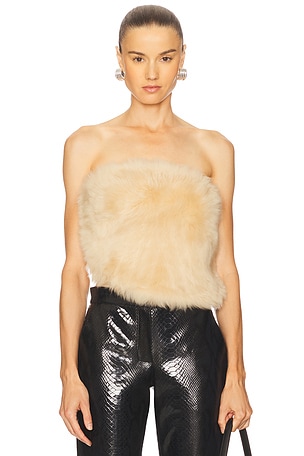 Dogi Shearling Top The New Arrivals by Ilkyaz Ozel