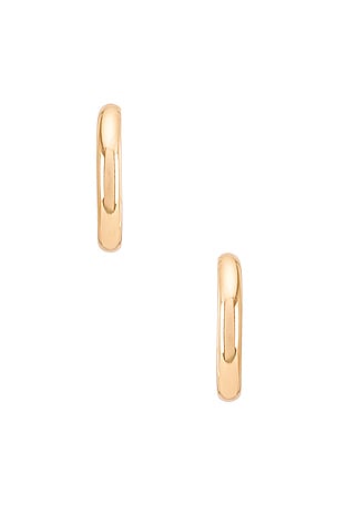 Natalie B Jewelry Adina Hoop in Metallic Gold
