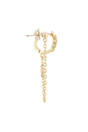 Natalie B Jewelry Lolo Huggie in Metallic Gold